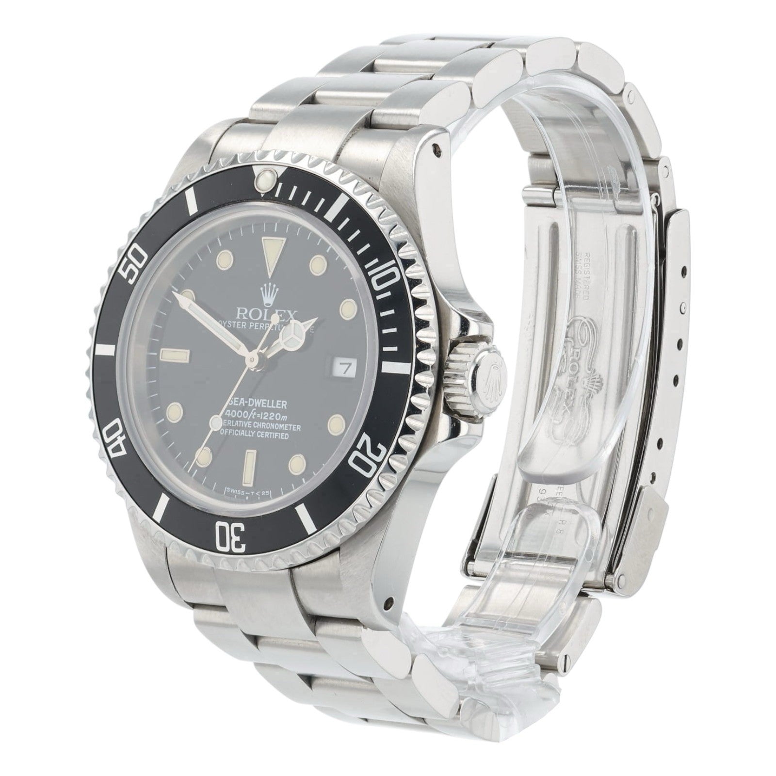 Rolex Sea-Dweller Stainless Steel Black Dial 40mm Automatic Men’s Watch 16600