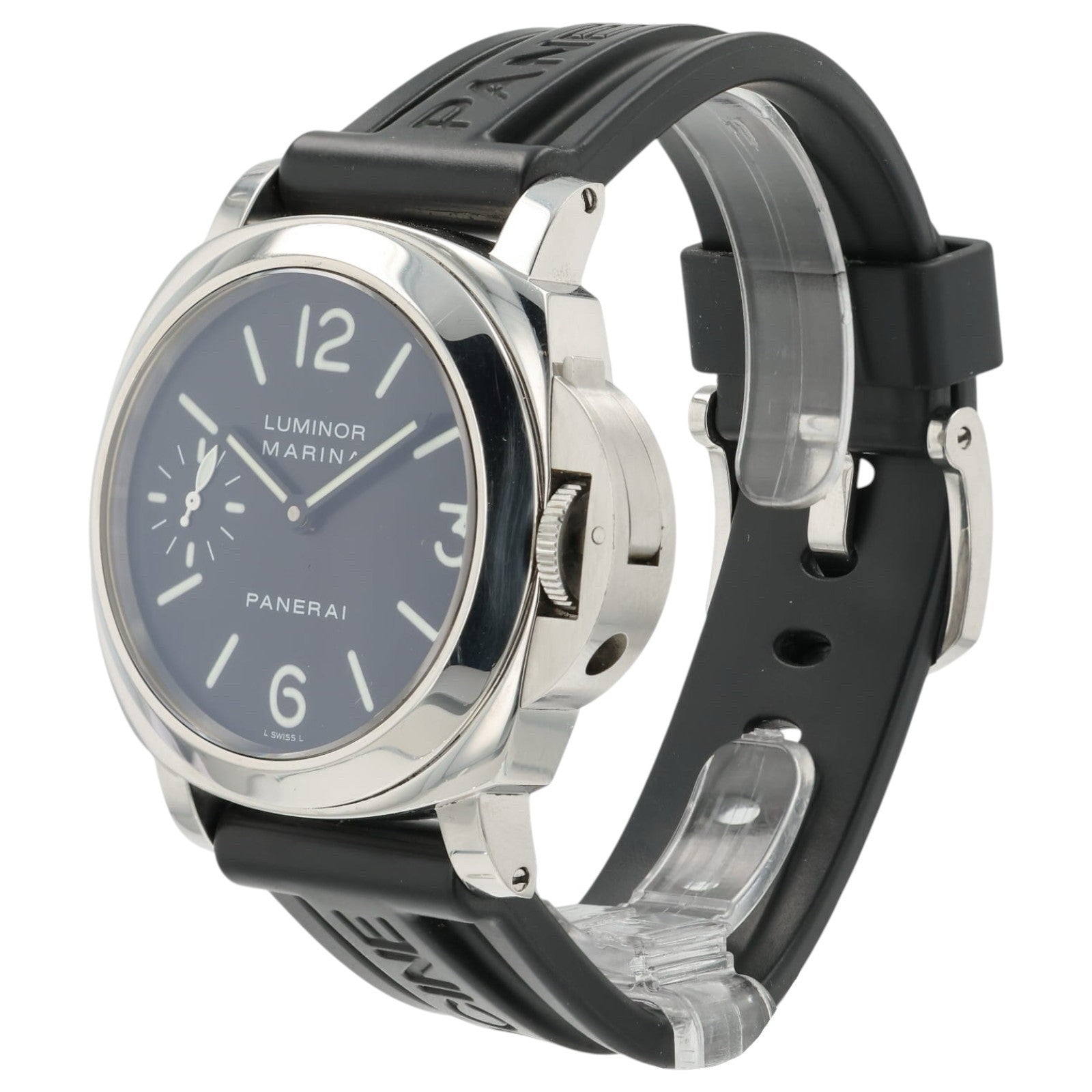 Panerai Luminor Marina Black Dial Steel 44mm Manual Wind Men’s Watch PAM00111