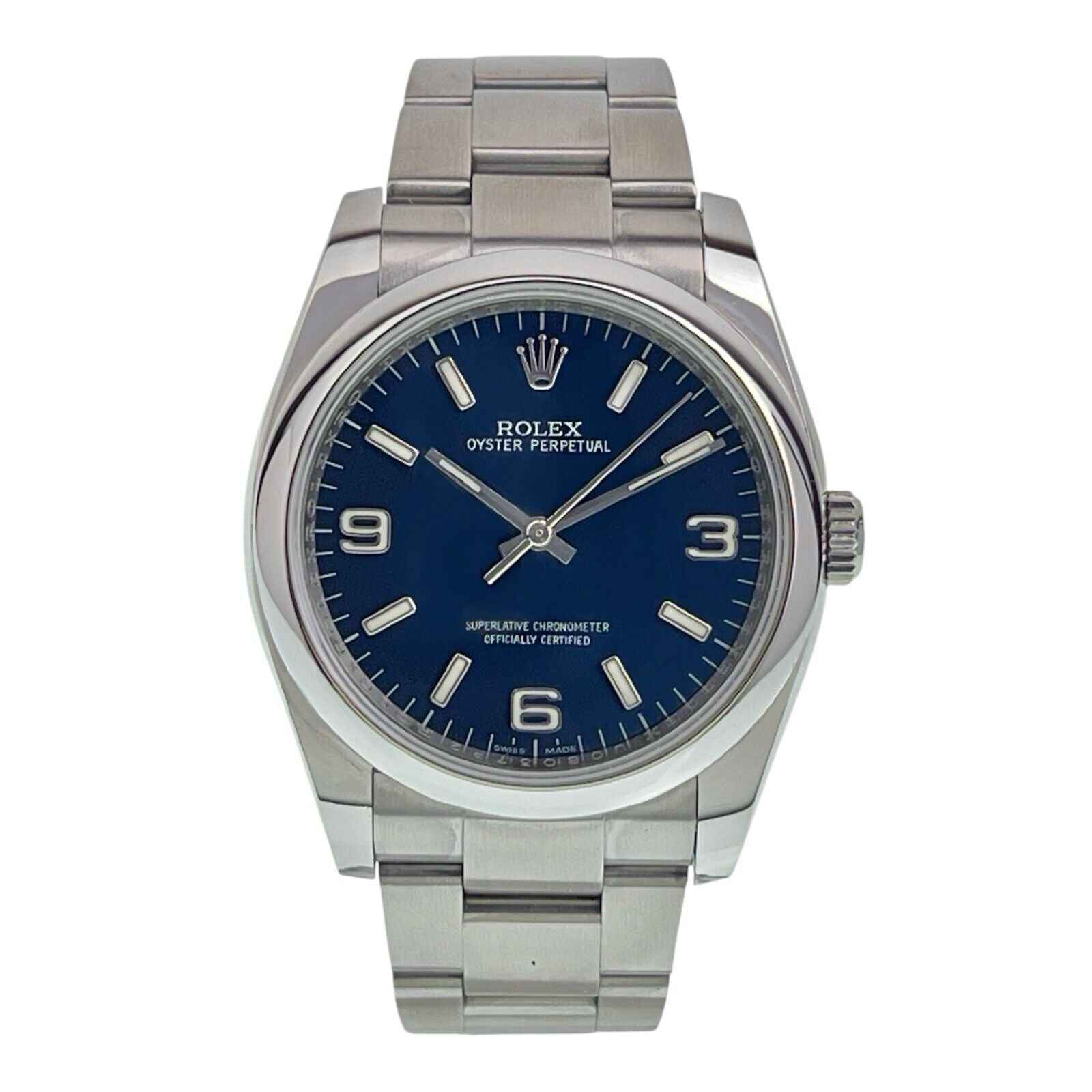 Rolex Oyster Perpetual 36 Stainless Steel Blue Dial Automatic Men’s Watch 116000