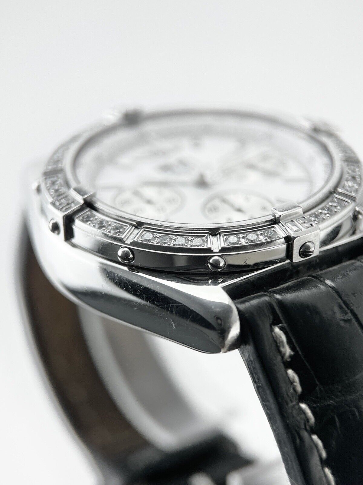 Breitling Crosswind Special 44mm Automatic Watch A44355 w/ Diamond Bezel