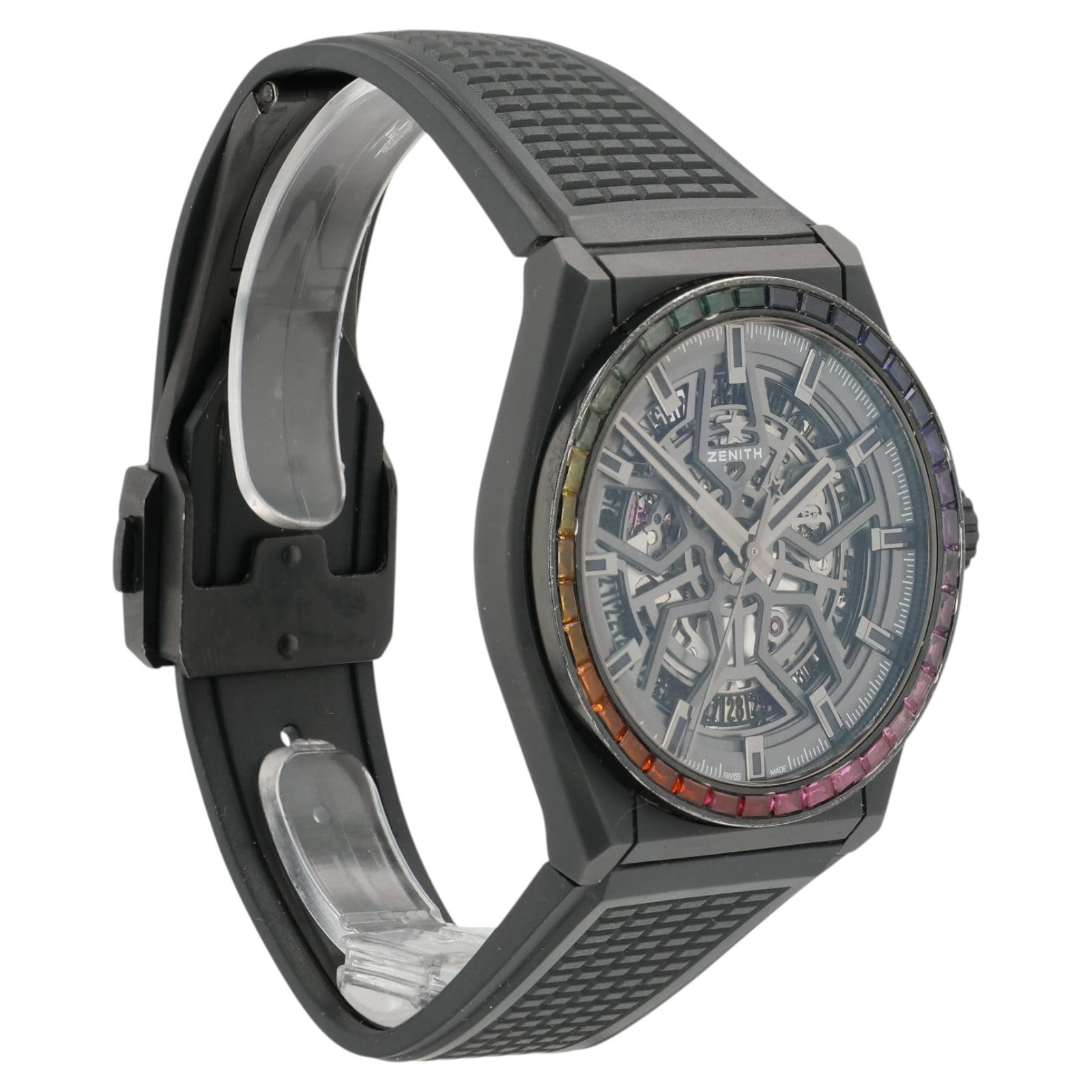 Zenith Defy Gray Dial Ceramic 40mm Automatic Movement Mens Watch 49.9000.670