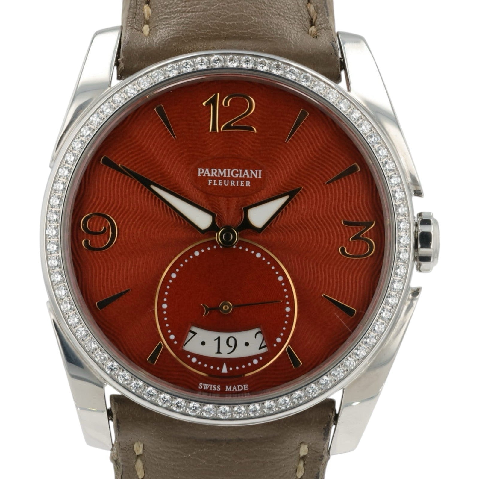 Parmigiani Fleurier Red Dial Stainless Steel 33mm Automatic Women's Watch PFC273
