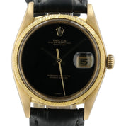 Rolex Datejust Onyx Dial 18k Yellow Gold 36mm Automatic Men’s Watch 1601