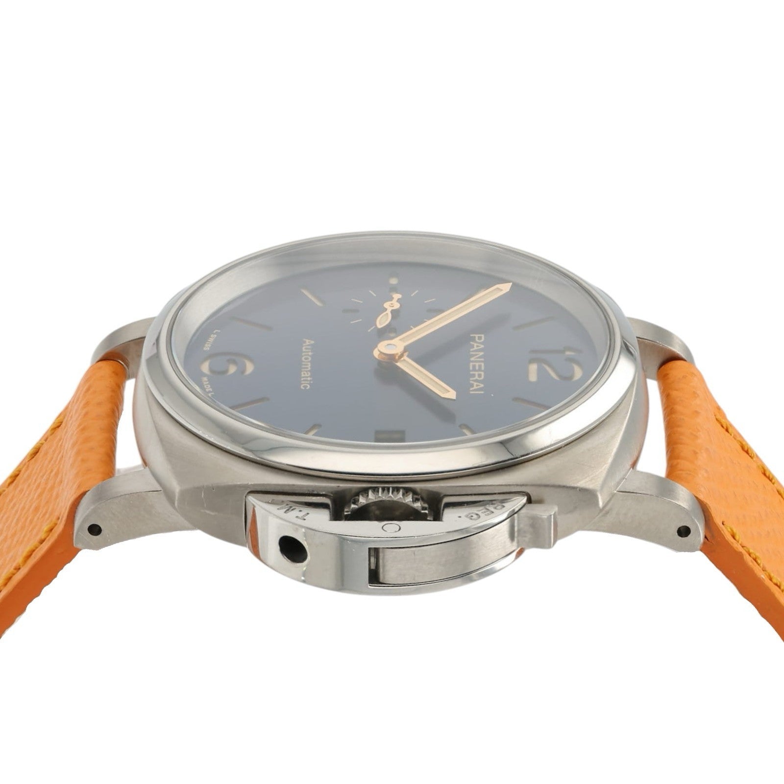 Panerai Luminor Blue Dial Titanium 38mm Automatic Movement Mens Watch PAM00926