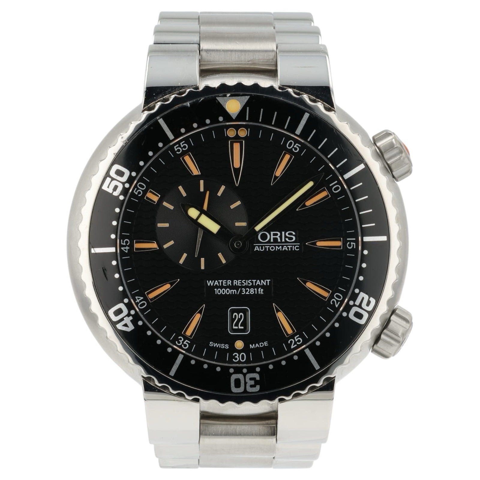 Oris TT1 Diver Black Dial Stainless Steel 47mm Automatic Movement Men’s 7609