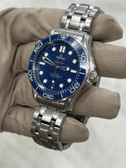 2025 Omega Seamaster Date 300m Diver Blue Ceramic Watch 210.30.42.20.03.001