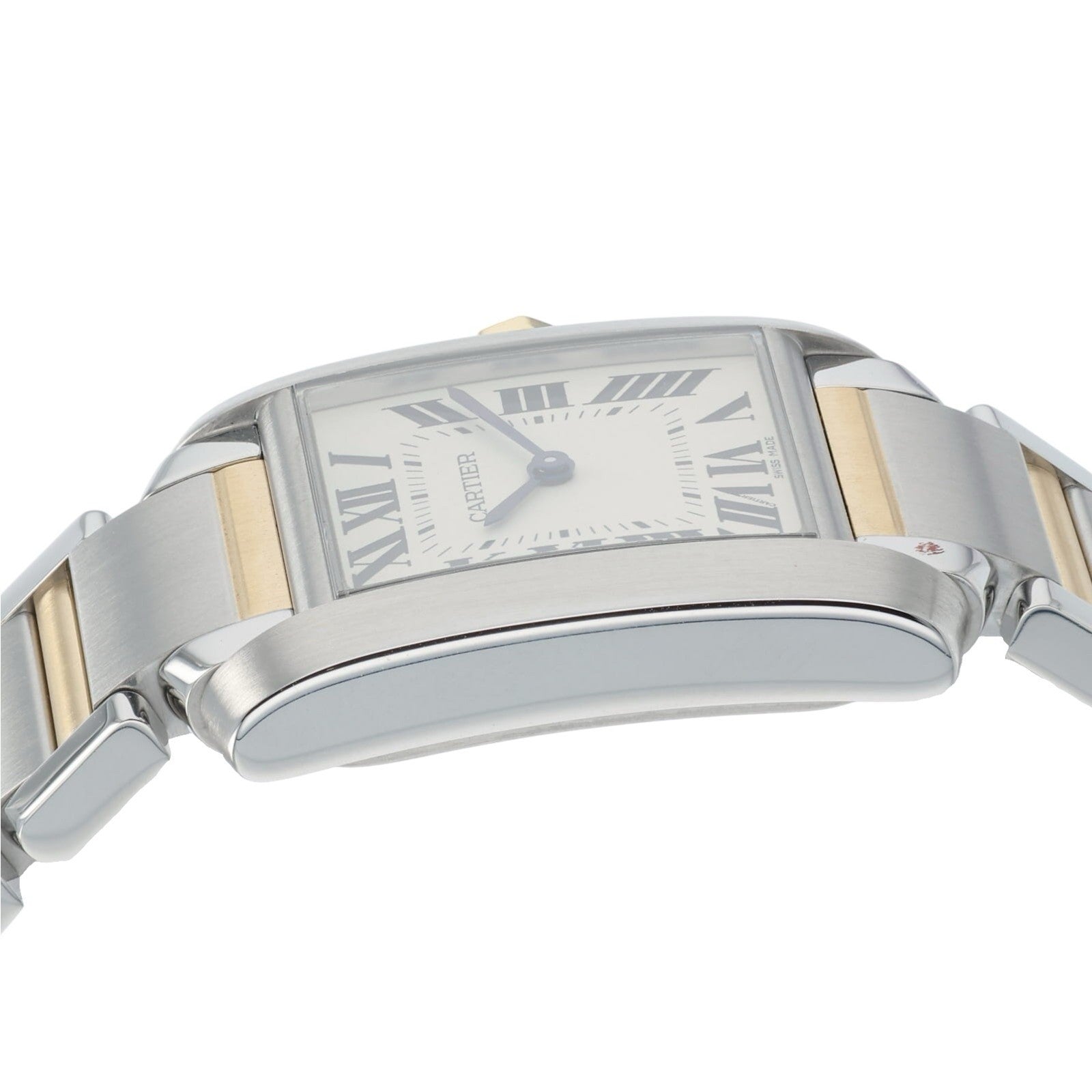 Cartier Tank Francaise Steel and Gold White Dial 25mm Quartz Women’s W2TA0003