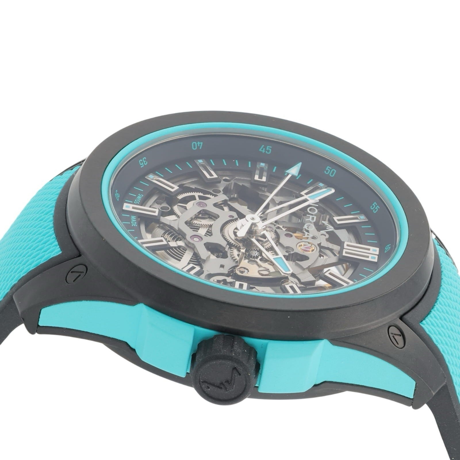 Norqain Wild One Carbon Skeleton Dial 42mm Automatic Movement Mens Watch NNQ3000