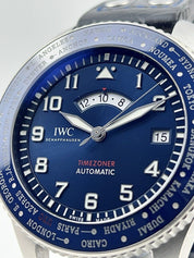 IWC Pilot Timezoner Stainless Steel Blue 46mm Automatic Men’s IW395503