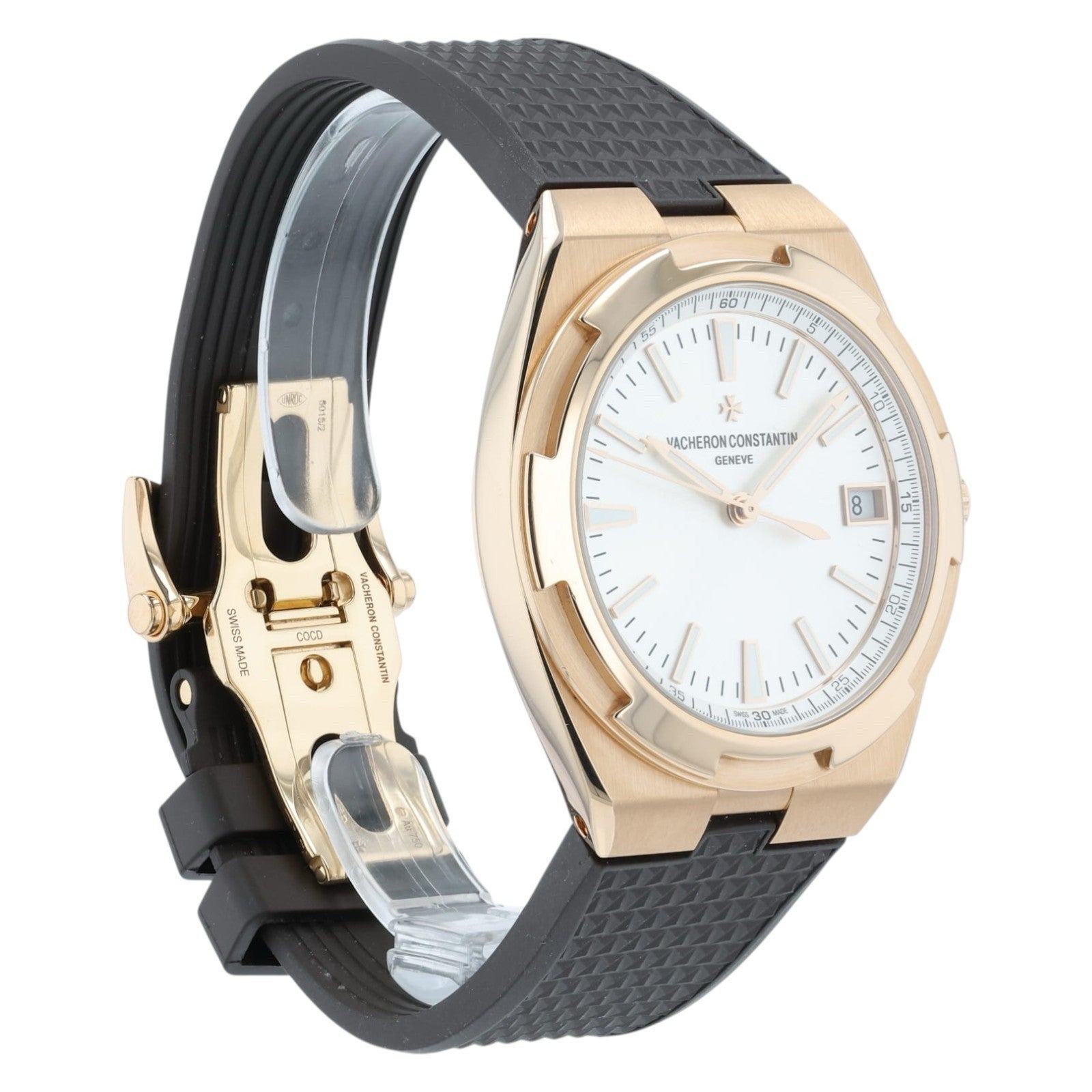 Vacheron Constantin Overseas Silver Dial 18k Rose Gold 41mm Mens 4500V/000R-B127