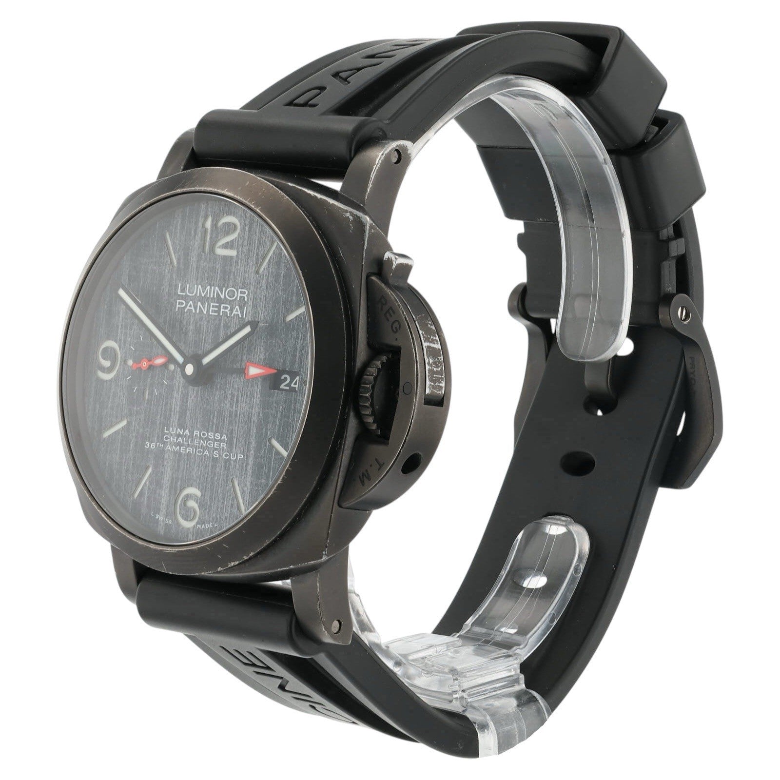 Panerai Luminor Luna Rossa Titanium Grey Dial 44mm Automatic Mens Watch PAM01036