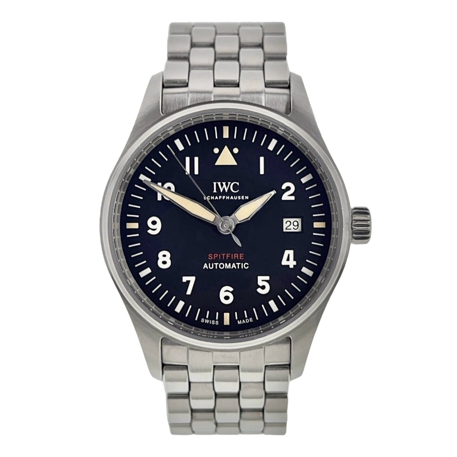 IWC Pilot Stainless Steel Black Dial 39mm Automatic Movement Mens Watch IW326801