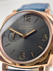 Panerai Luminor Due 18k Rose Gold Grey 42mm Manual Wind Men’s Watch PAM00677