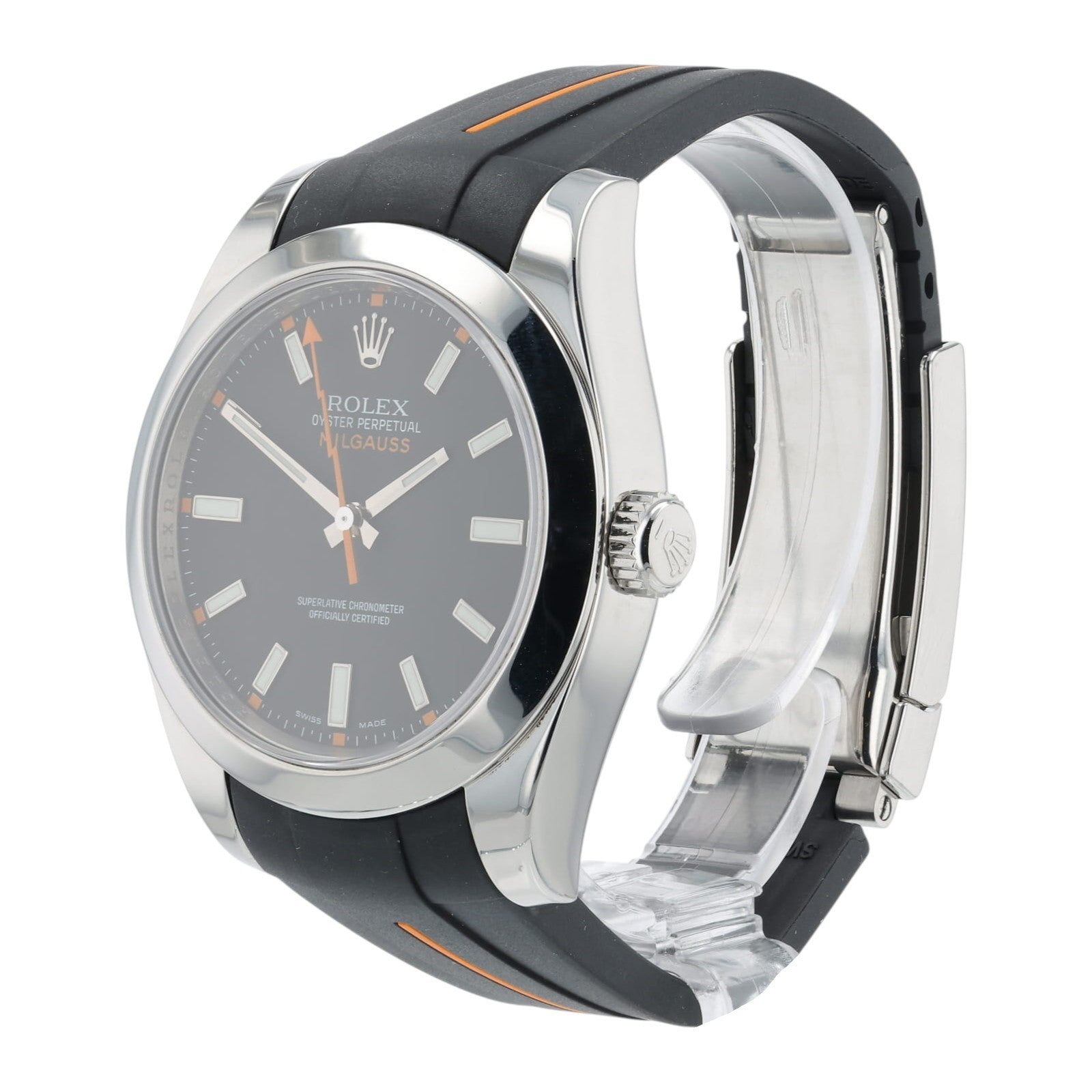 Rolex Milgauss Black Dial Stainless Steel 40MM Automatic Men's Watch 116400