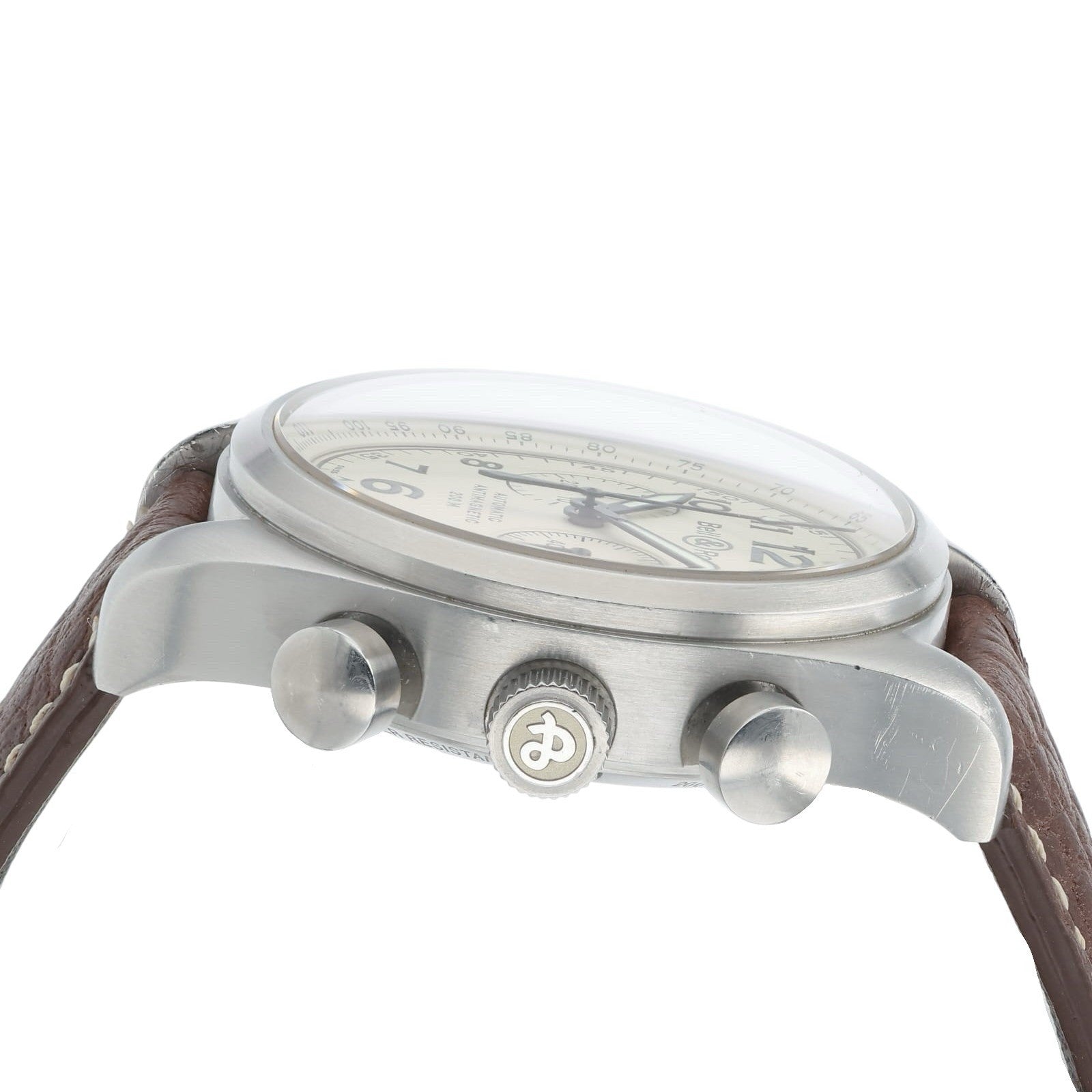 Bell & Ross Chrono Stainless Steel Beige Dial 42mm Automatic Men's Watch 126XL
