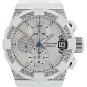 Concord C1 Chrono White Dial Steel Diamond 45mm Automatic Mens 01.5.14.1001