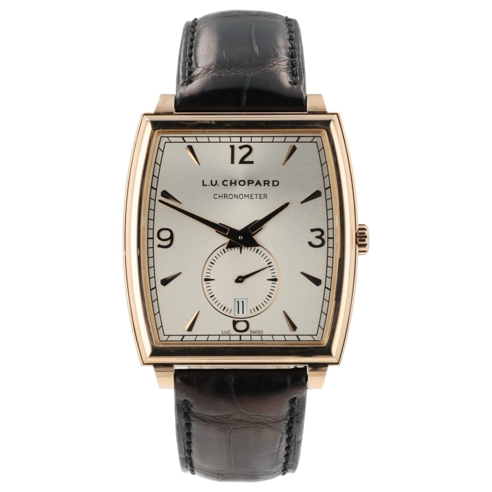 Chopard LUC Silver Dial 18k Rose Gold 40mm Automatic Men’s Watch 162294-5001