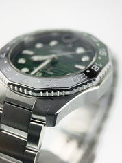 Tag Heuer Aquaracer Stainless Steel Green Dial 42mm Automatic Mens Watch WBP5115