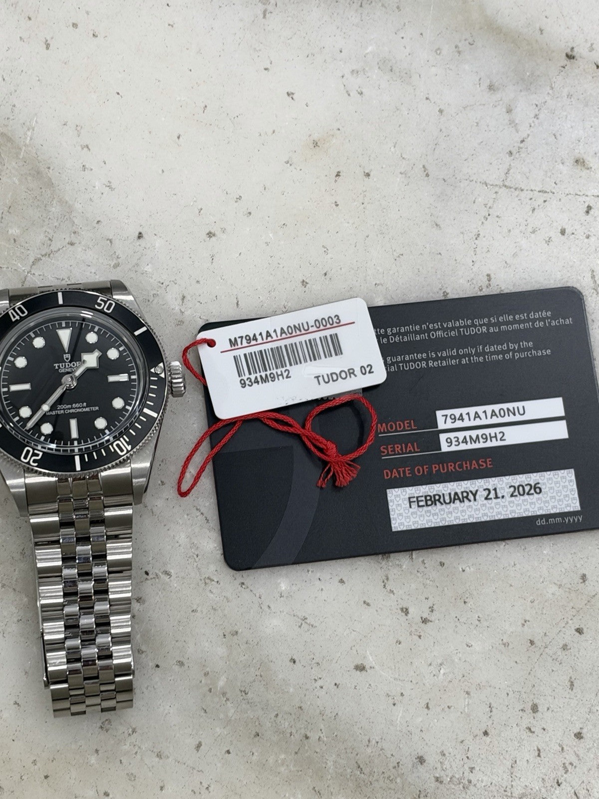 2026 Tudor Black Bay Monochrome Steel Black 41mm Auto Men's Watch 7941A1A0NU