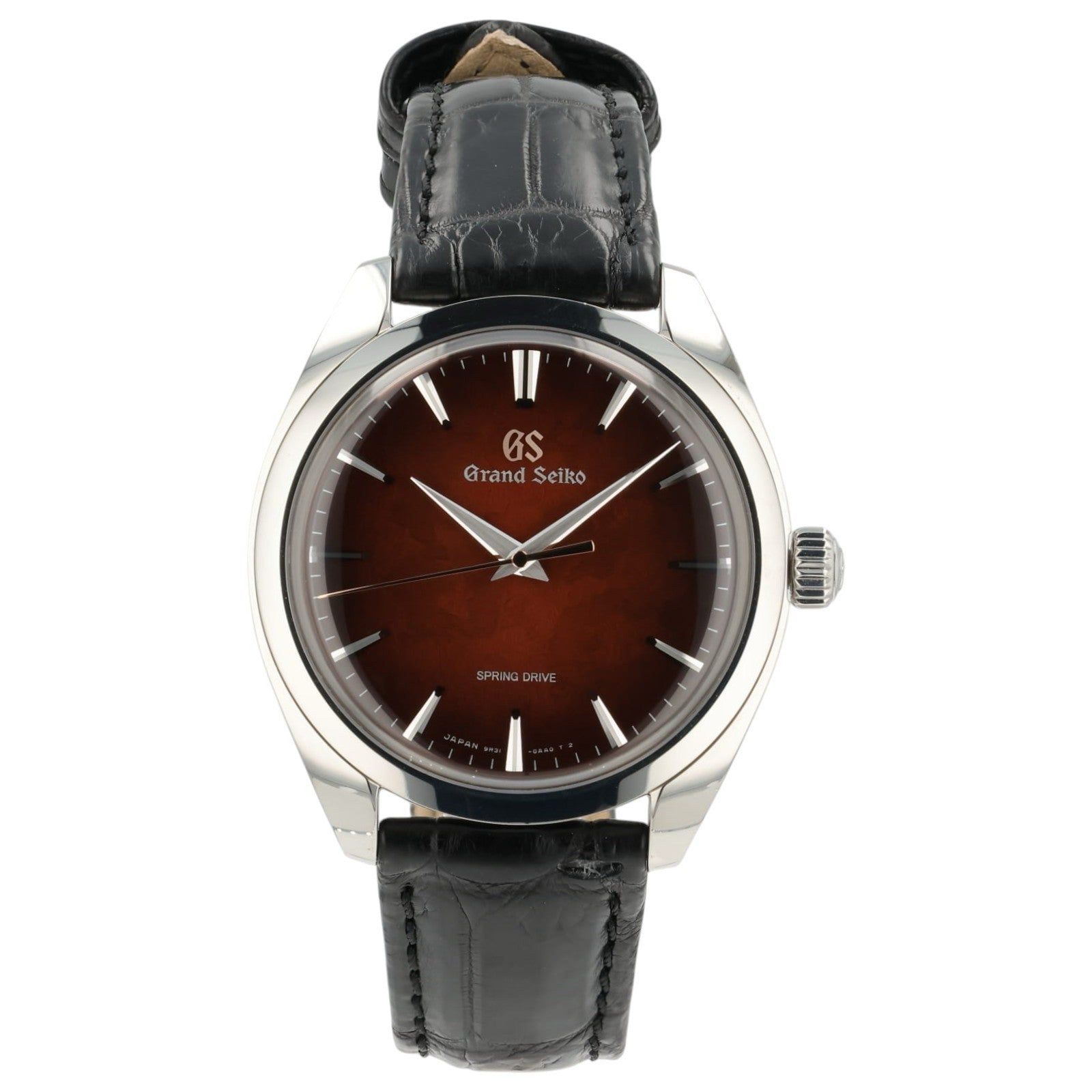 Grand Seiko Burgundy Dial Stainless Steel 38.5mm Manual Wind Men’s Watch SBGY035