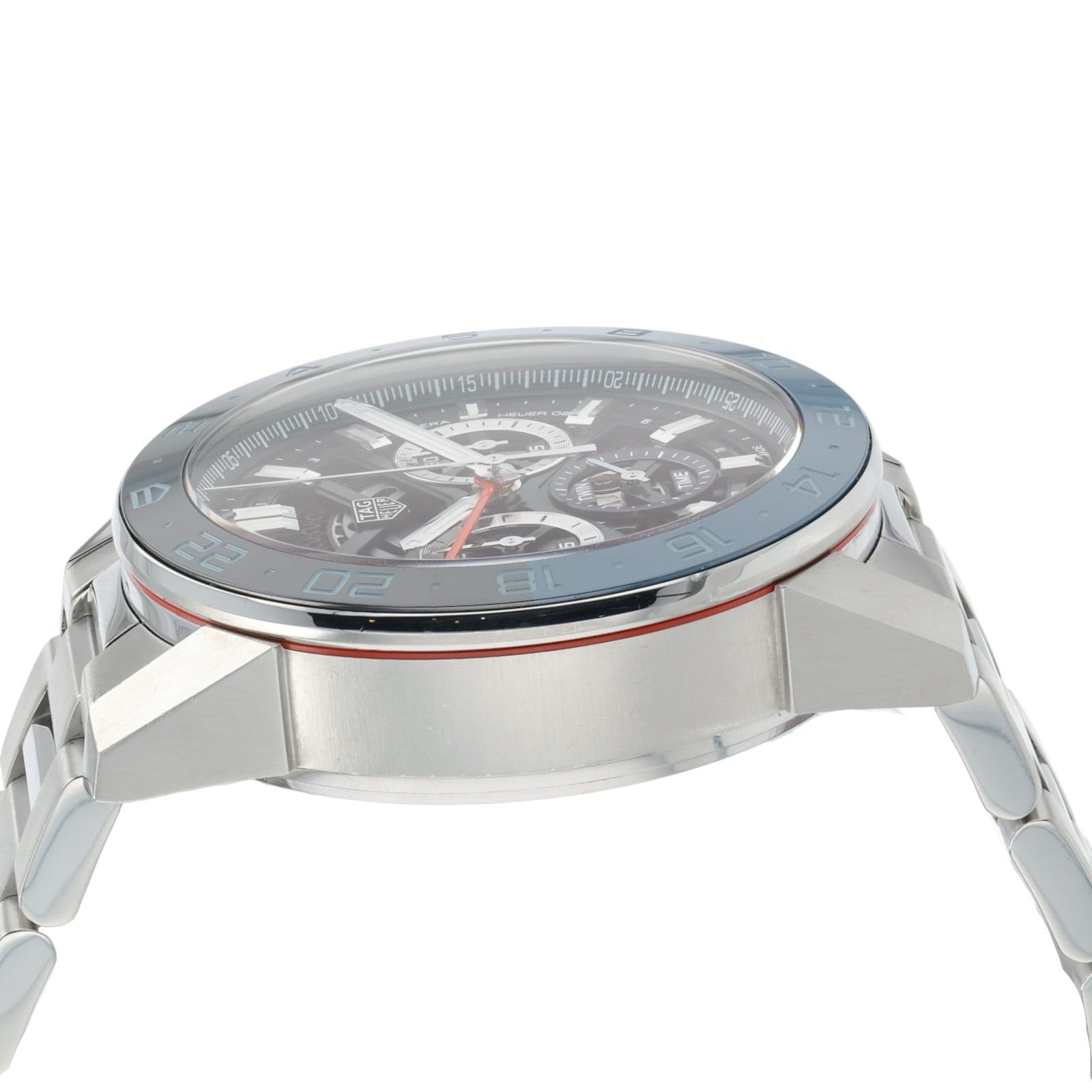 Tag Heuer Carrera Stainless Steel Black Dial 45mm Automatic Mens Watch CBG2A1Z