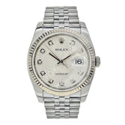 Rolex Datejust Automatic 36mm Factory Diamond Dial Ref. 116234 - Watch Only