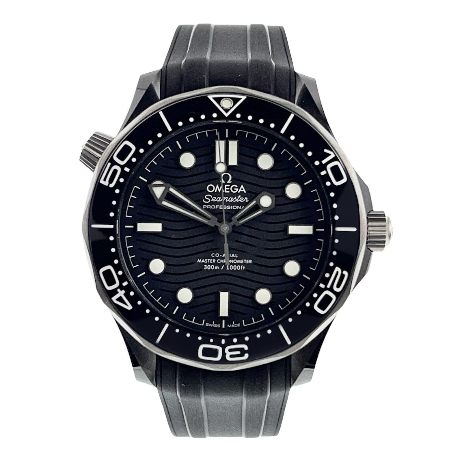 NEW 2024 Omega Seamaster Diver 300 Ceramic Black Dial Watch 210.92.44.20.01.001