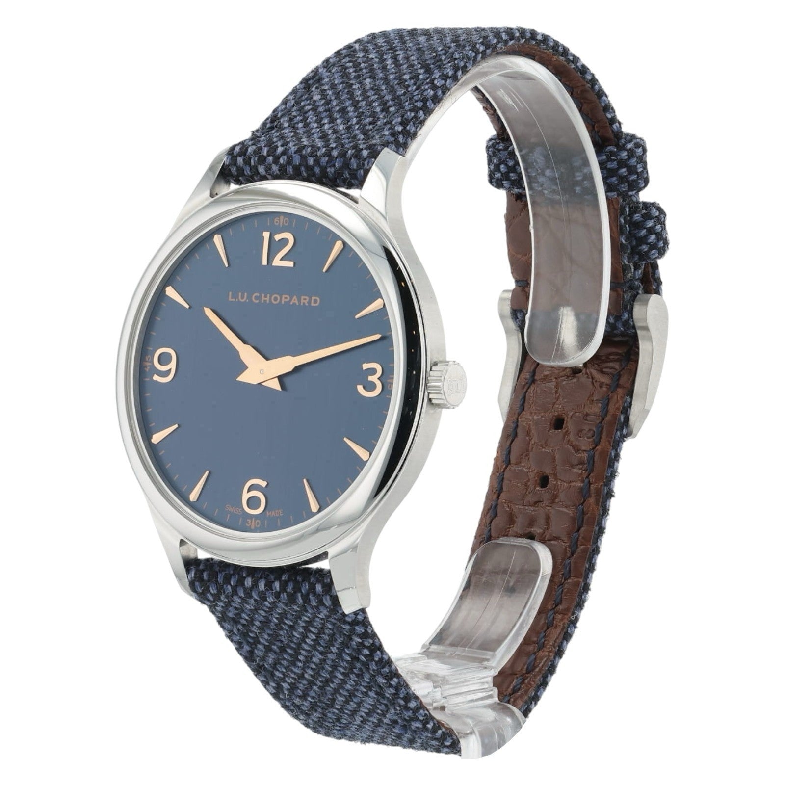 Chopard L.U.C Stainless Steel Blue Dial 40mm Auto Men’s Watch 168592-3002