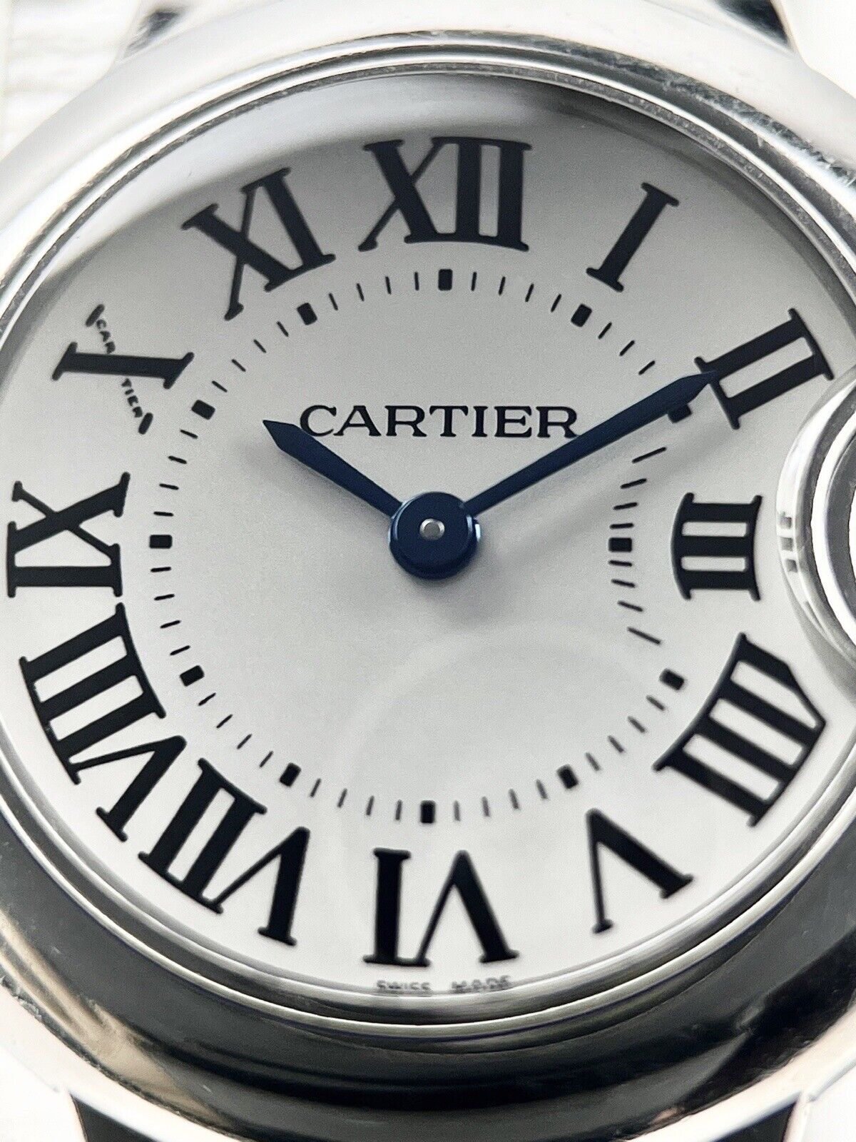 Cartier Ballon Bleu 28mm Two Tone Quartz Ladies Watch W69007Z3 Box Papers 2007