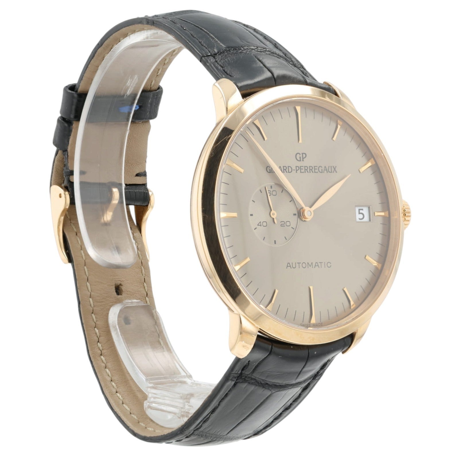 Girard Perregaux 1966 Brown Dial 18K Rose Gold 41mm Automatic Swiss Made 49543
