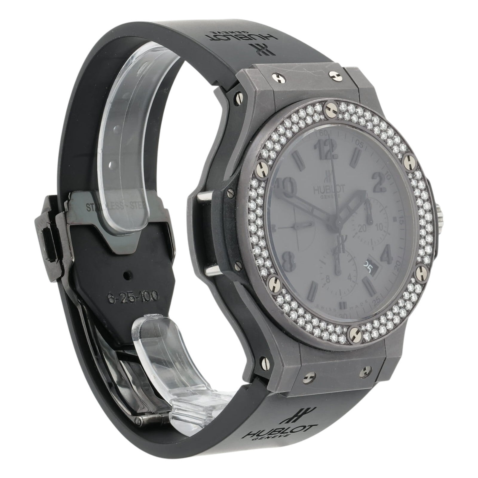 Hublot Big Bang Men's Gray Dial Automatic Diamond Men's Watch 301.SX.130.RX.114