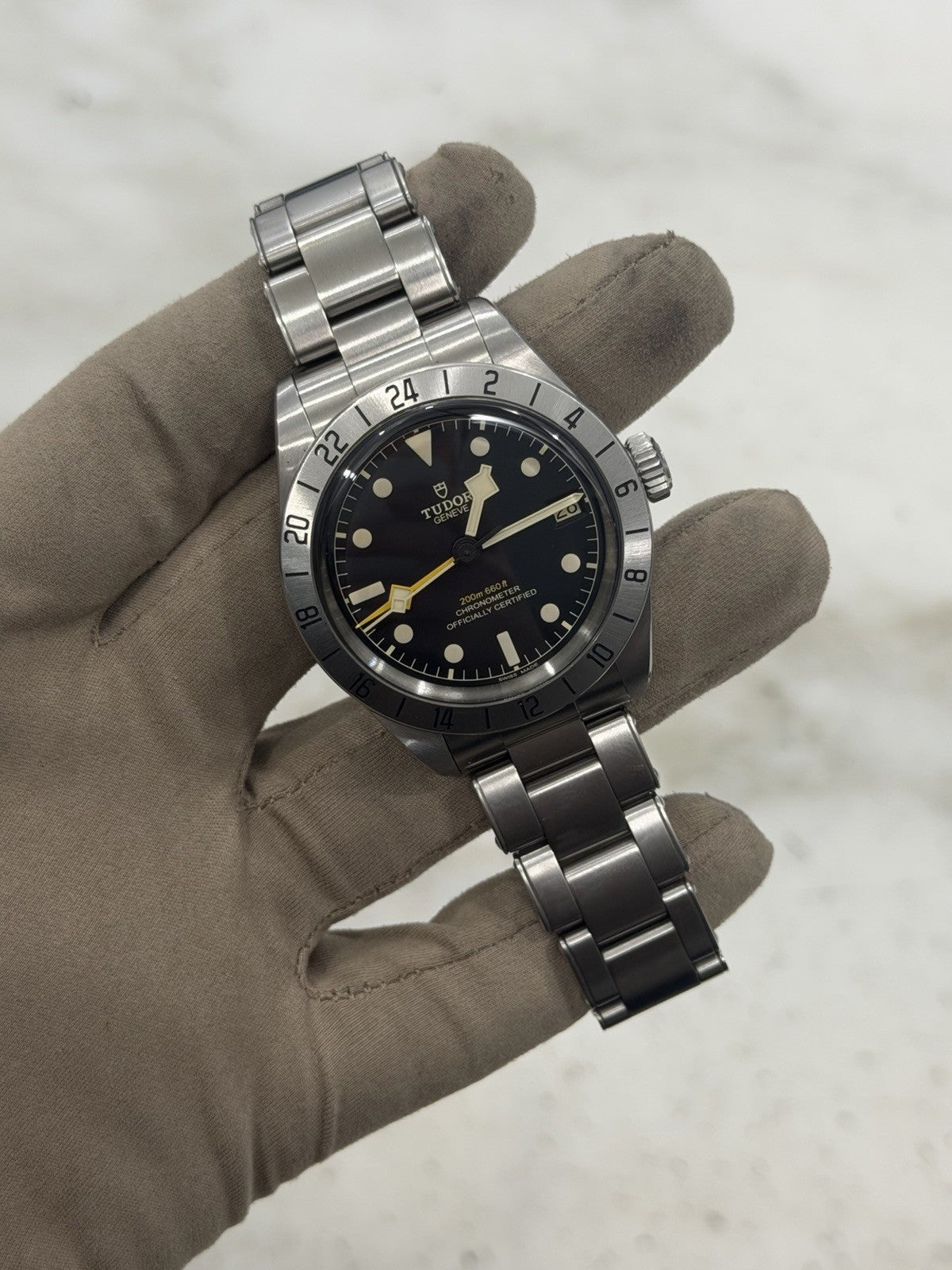 2023 Tudor Black Bay Pro Stainless Steel GMT Mens Black Dial Watch 79470