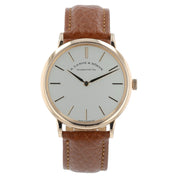 A.Lange & Sohne Saxon is 18k Rose Gold Silver Dial 40mm Manual Wind Men’s 201.03