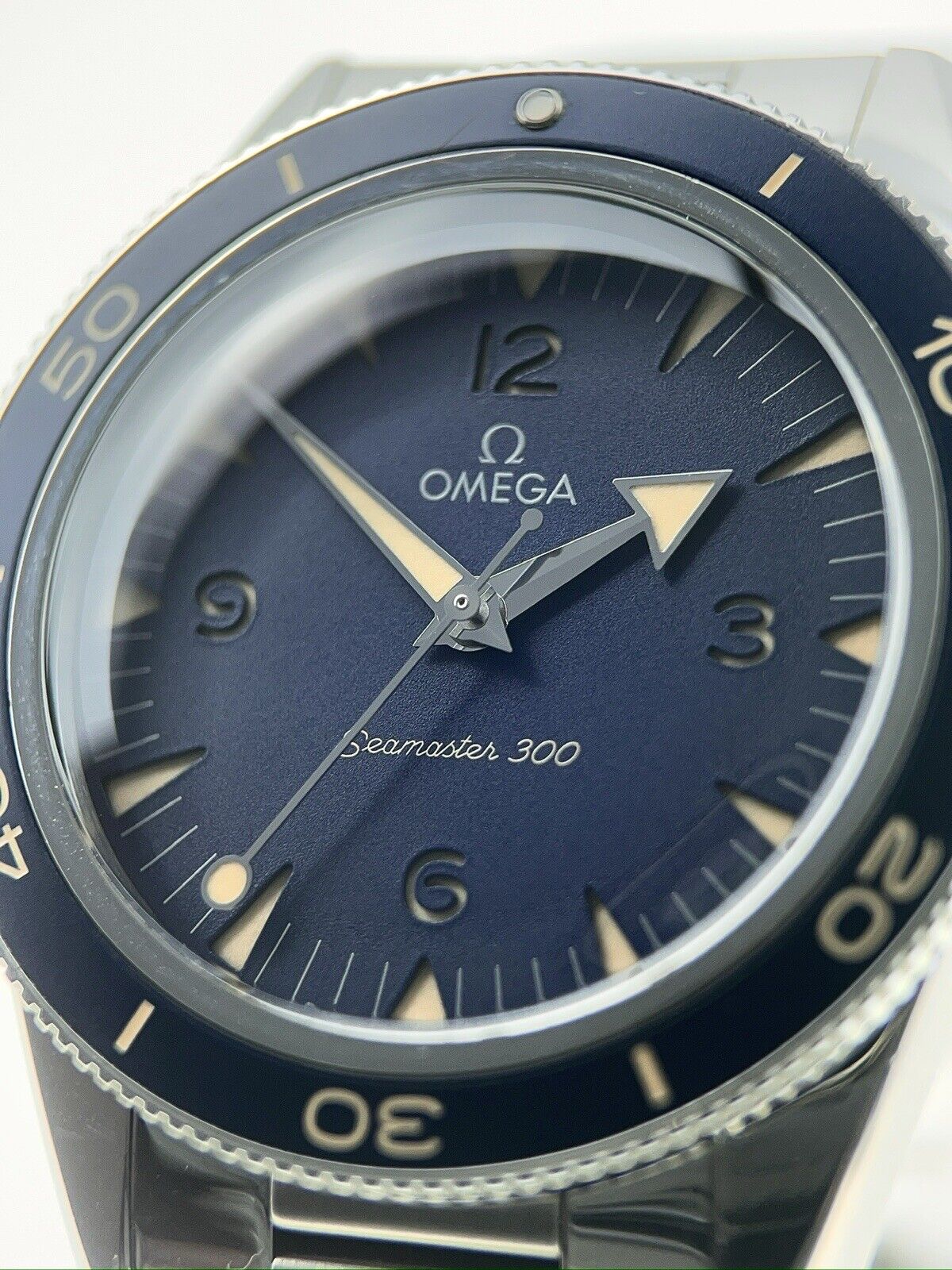 Omega Seamaster 300 Stainless Steel Blue Men’s Automatic Men’s Watch - Box/Paper