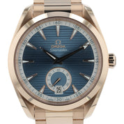 Omega Aqua Tera Blue Dial 18k Rose Gold 41mm Automatic Mens 220.50.41.21.03.001