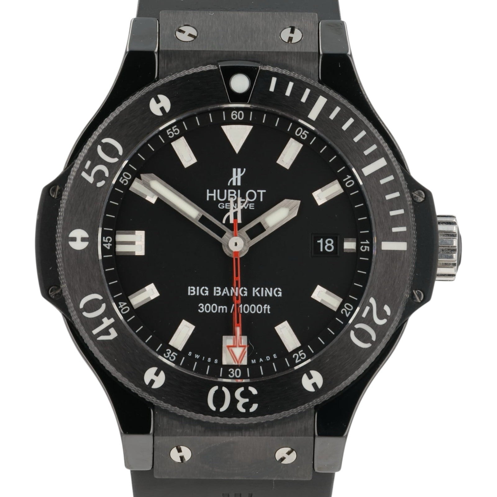 Hublot Big Bang King Black Dial Ceramic 44mm Automatic Mens Watch 312.CM.1120.RX