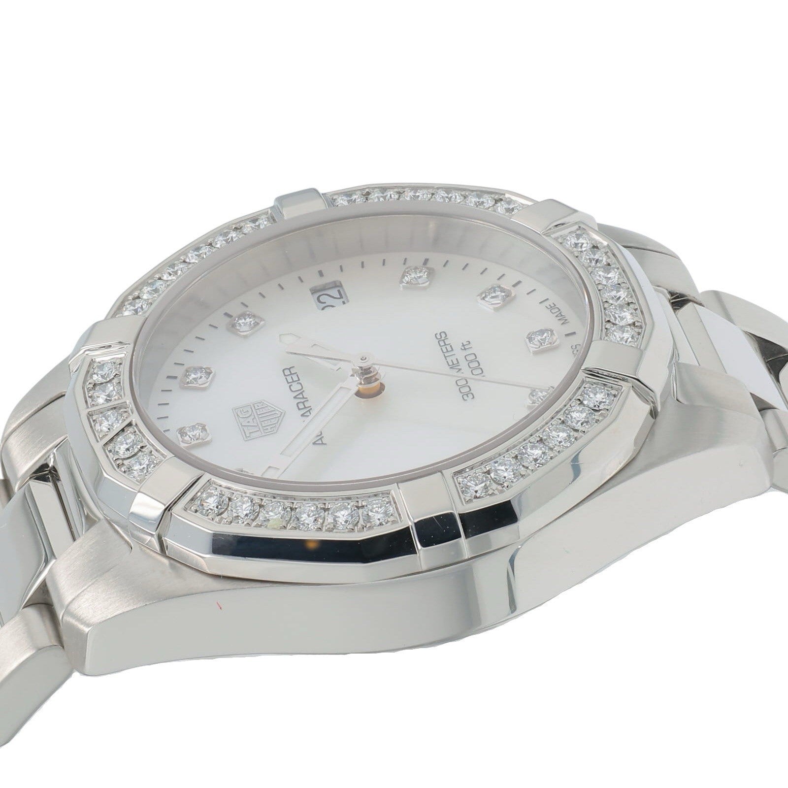 Tag Heuer Aquaracer Lady Steel Mother Of Pearl Dial Quartz Womens Watch WBD1315