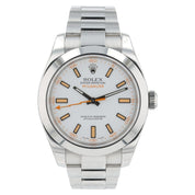 Rolex Milgauss White Dial Stainless Steel 40mm Automatic Men’s Watch 116400