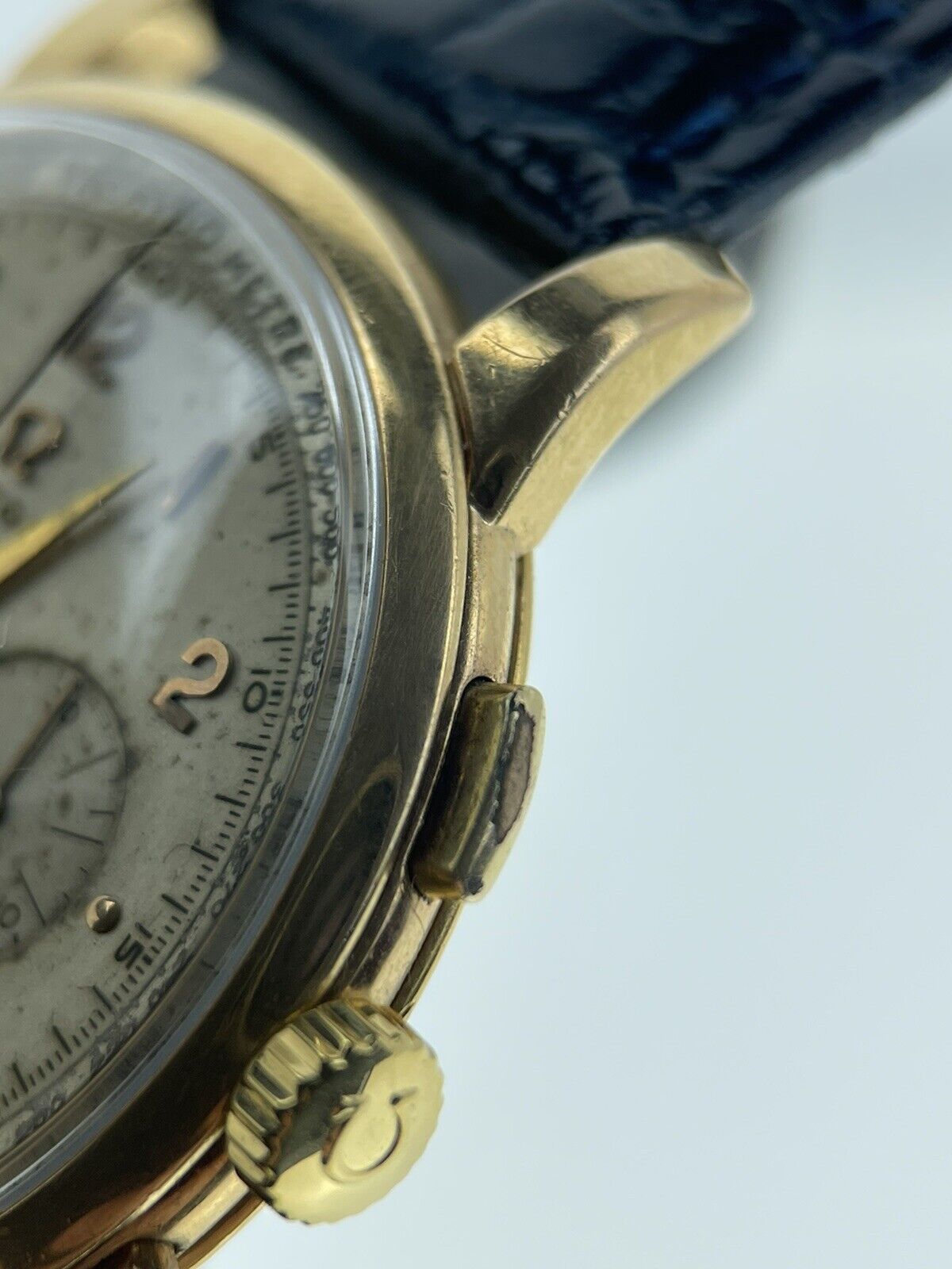 OMEGA Chronograph 18K Gold Men's Watch Vintage Ref 2465 - Serviced