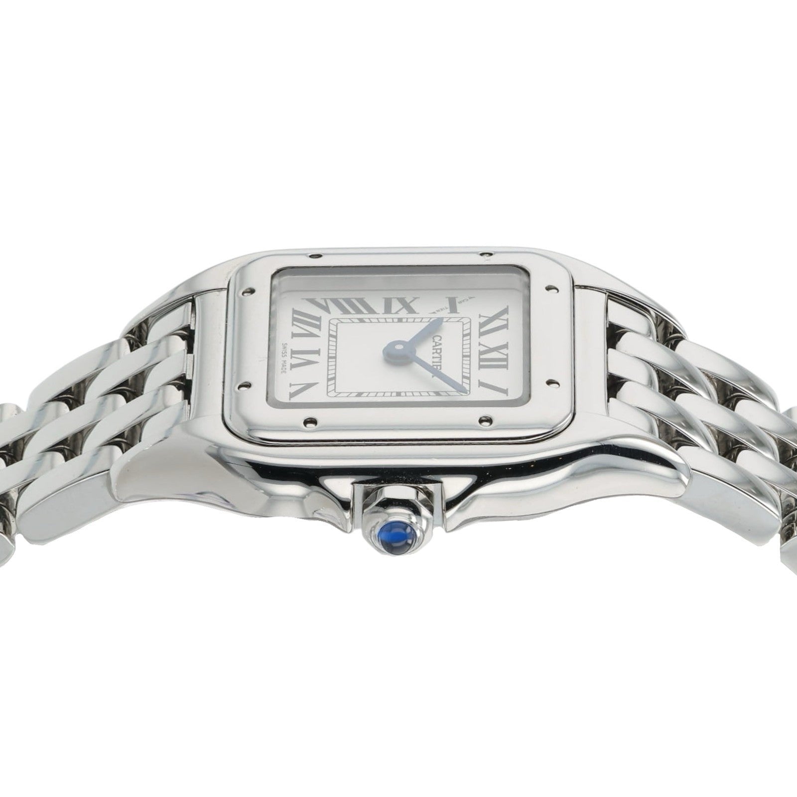 Cartier Panthere Silver Dial Stainless Steel 22mm Quartz Women's Watch WSPN0006