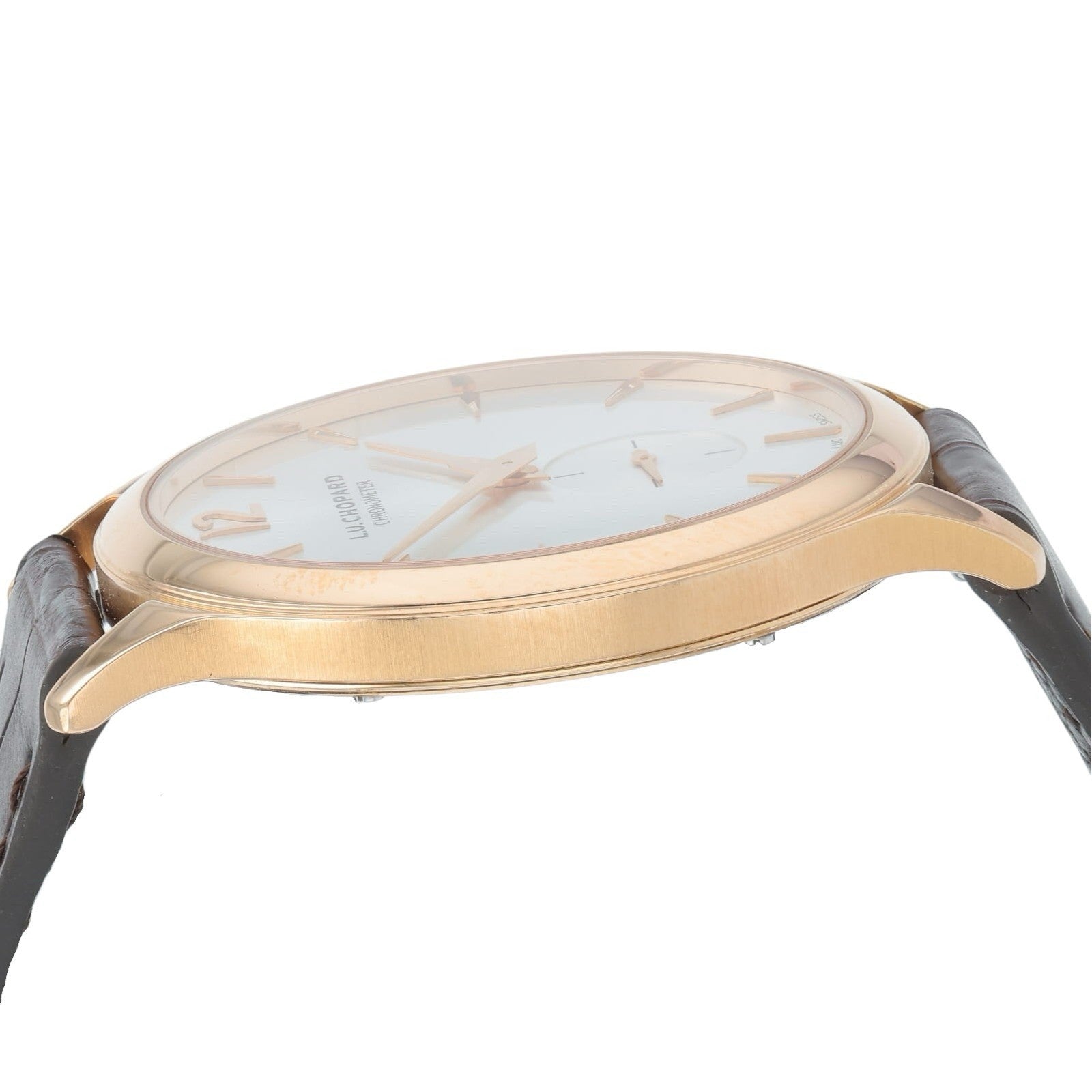 Chopard L.U.C 18k Rose Gold Silver Dial 40mm Automatic Movement Mens 161948