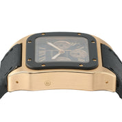 Cartier Santos XL Chrono Black Dial 18k Rose Gold 46mm Auto Men’s Watch W2020003