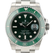 Rolex Submariner “Hulk” Green Dial Steel 40mm Automatic Men's Watch 116610LV