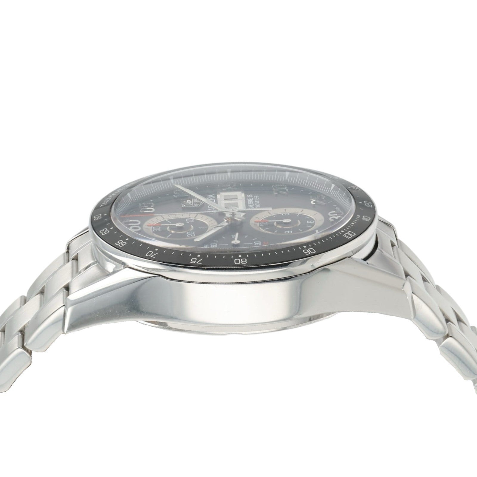 Tag Heuer Carrera Calibre Black Dial Stainless Steel 43mm Automatic Mens CV2A10
