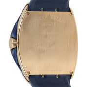 Franck Muller Yachting Blue Dial 18k Rose Gold 44mm Automatic Mens V45 SC DT