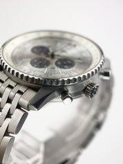 Breitling Navitimer Stainless Steel Silver Dial 41mm Automatic Mens Watch A41322