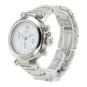 Cartier Pasha Stainless Steel White Dial 36mm Automatic Movement Mens W31039M7