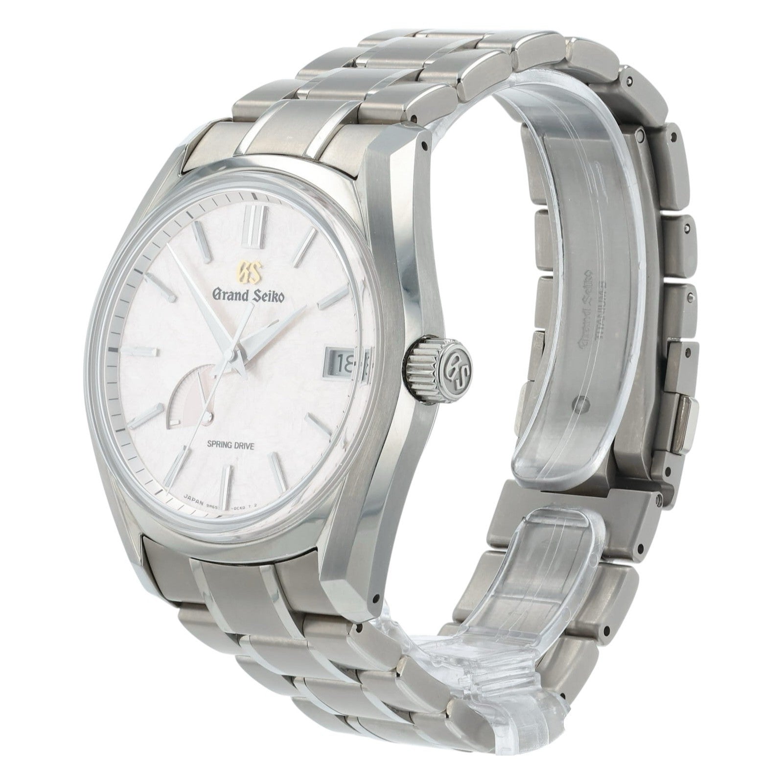 Grand Seiko Heritage Collection “Shunbun” Pink Dial Titanium 40mm Mens SBGA413