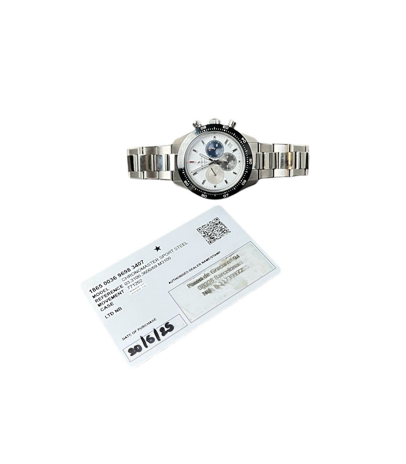 2025 Zenith Chronomaster Sport Steel White Dial 41mm Automatic 03.3100.3600/69