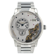 Glashutte PanoMaticInverse Silver Dial Steel 42mm Men's Watch 1-91-02-02-02-71